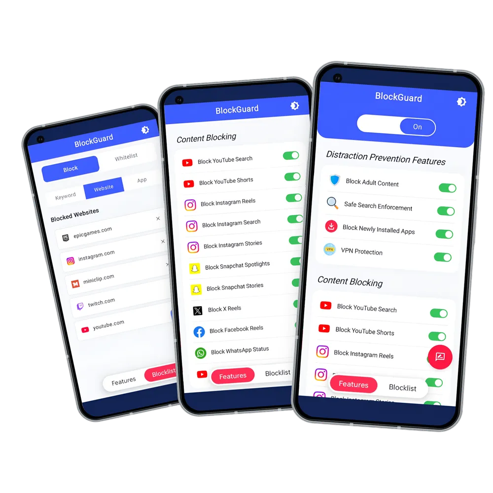 BlockGuard Android app – free porn and adult content blocker for Android
